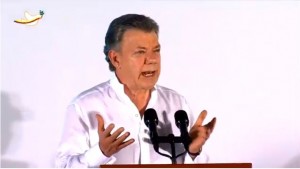 Juan Manuel Santos firma de la paz cartagena
