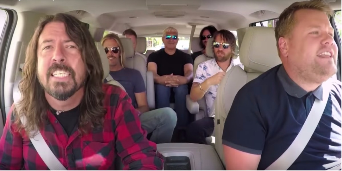 Los Foo Fighters protagonizan uno de los mejores carpool karaoke de la historia - Foto: captura de pantalla.
