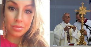 Maía se robó el show cantándole al Papa Francisco