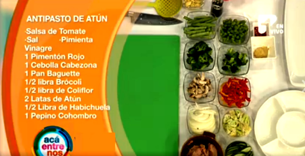 Antipasto de atún, un plato para descrestar a tus invitados Canal 1