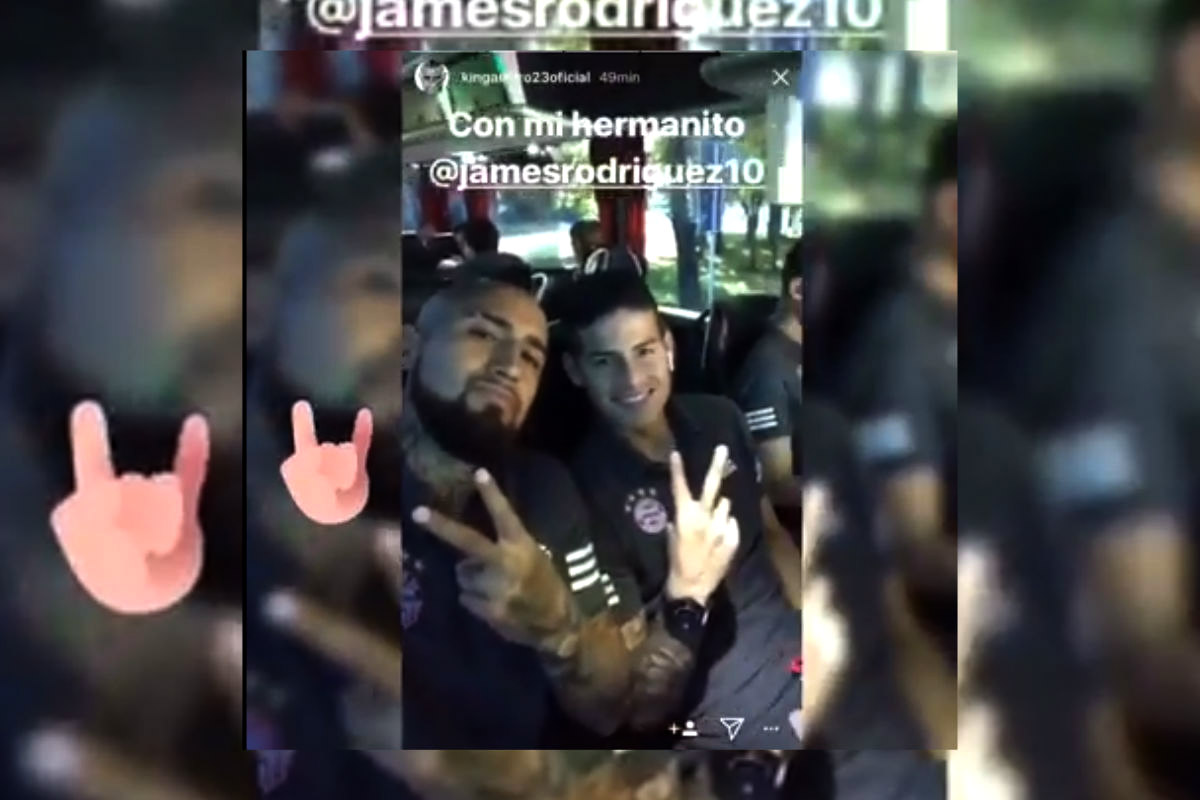 James Rodríguez y Arturo Vidal confirman su gran amistad con este vídeo