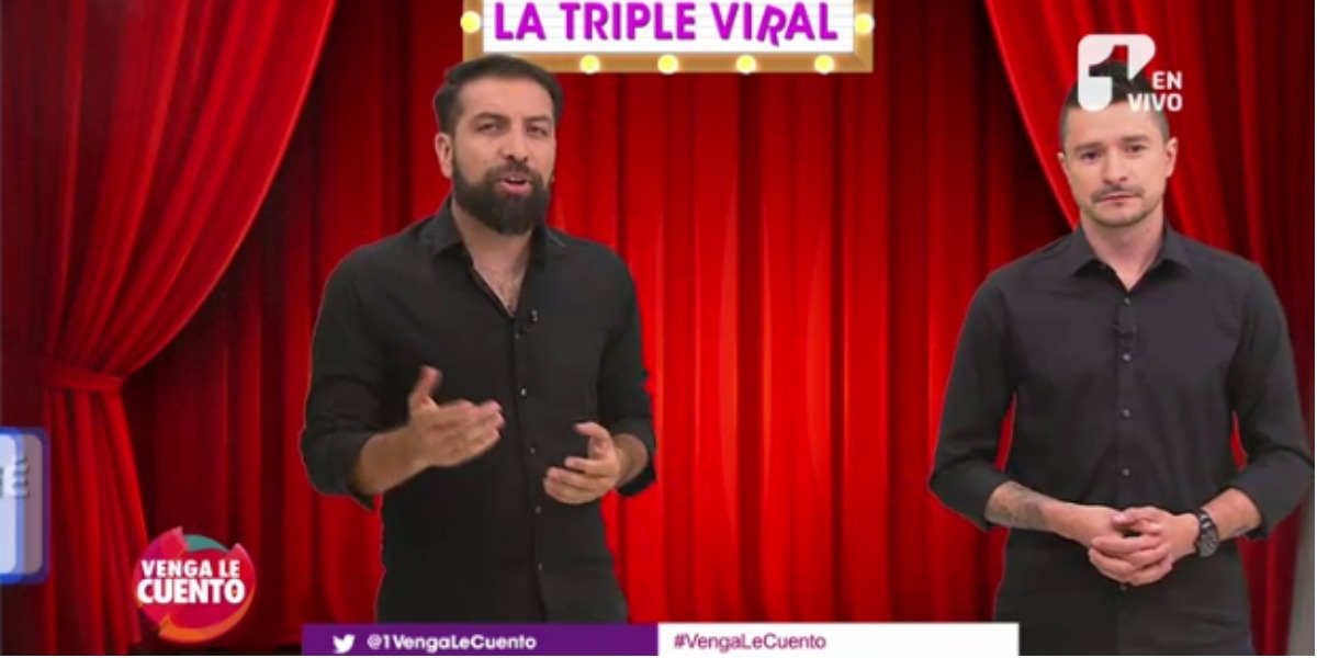 Los candidatos de la Triple Viral en Venga le Cuento - Foto: Captura de pantalla.
