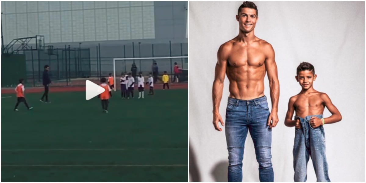 El golazo del hijo de Cristiano Ronaldo que presume su padre
