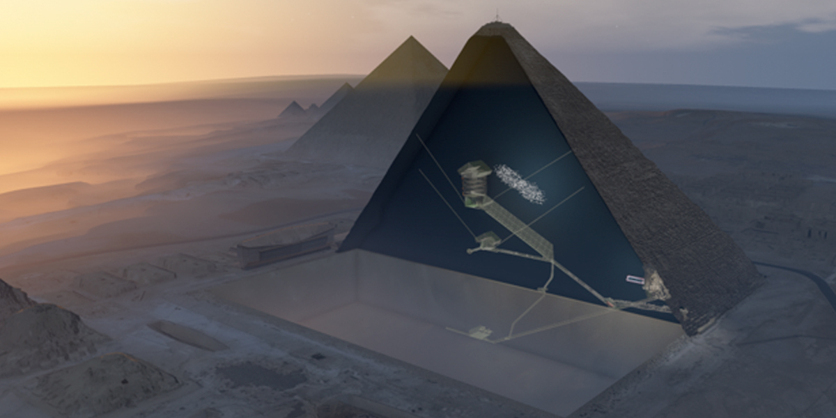 Descubren una gran cámara en la Pirámide de Keops