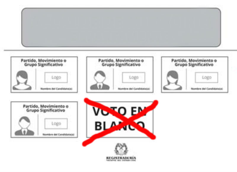 voto en blanco registraduria nacional ejemplo