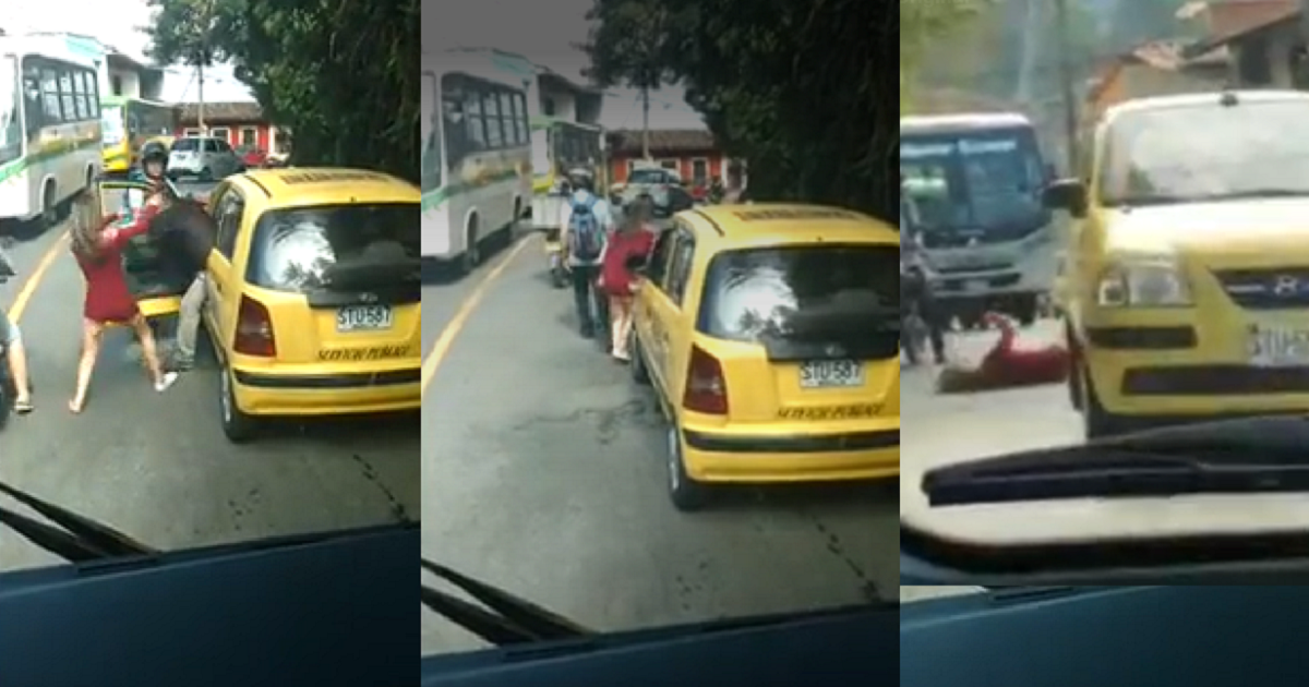 Taxista golpea y atropella a mujer tras presuntamente bajarla a patadas del carro