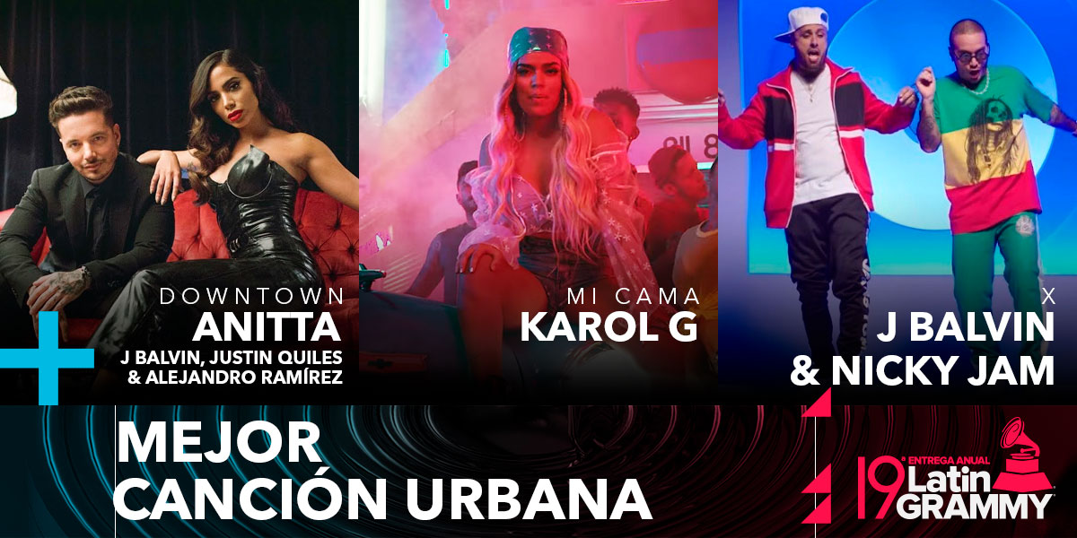 Estos son todos los nominados a Mejor Canción Urbana Canal 1