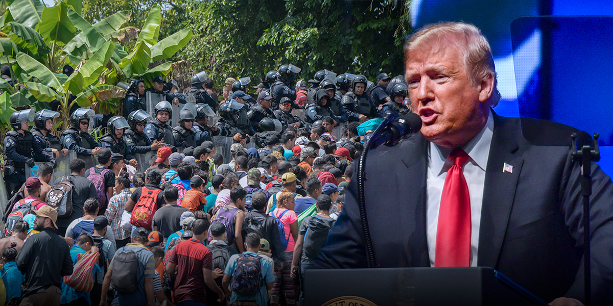 Donald Trump anuncia ciudades de carpas para caravana de