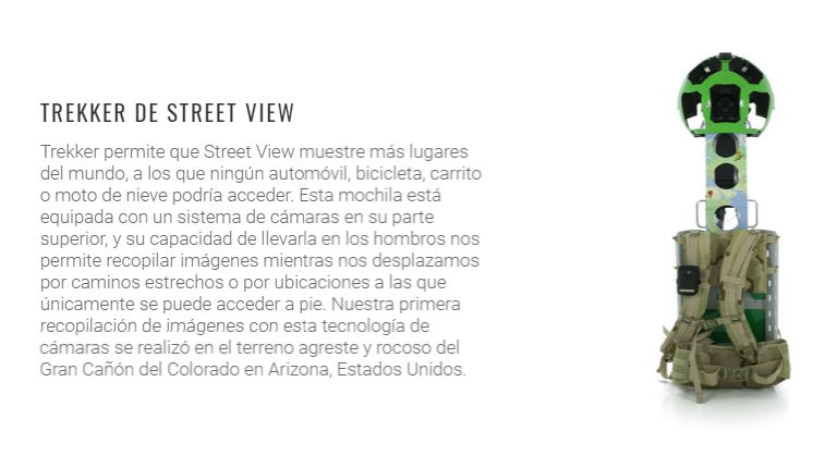 trekker street view de google camaras