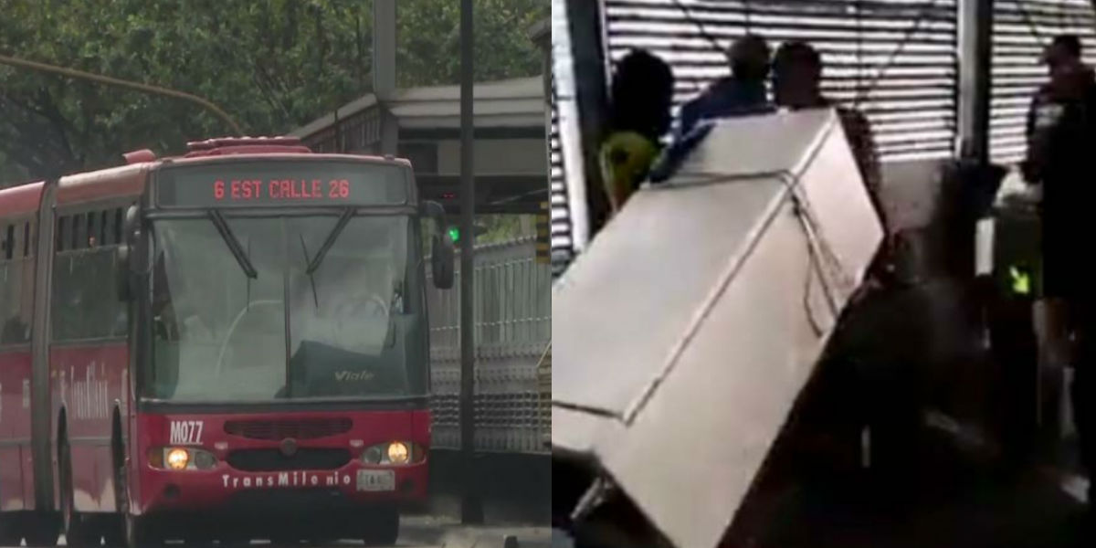 (Video) hombre sorprendió en TransMilenio al ingresar con una nevera al sistema de transporte