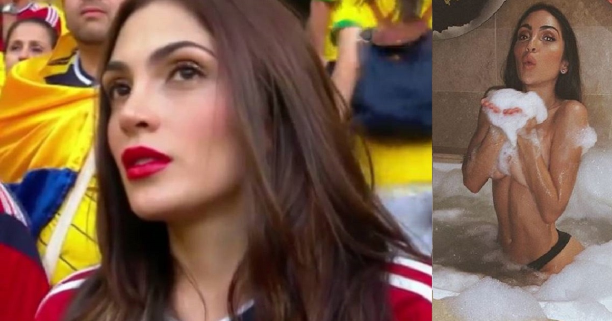Reapareció con candentes fotos colombiana que se hizo famosa por su belleza en el Mundial