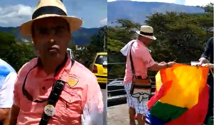 Este sería el castigo para el uribista que destruyó una bandera LGBTI en Antioquia