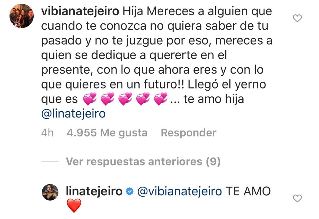 Así Reaccionó La Mamá De Lina Tejeiro A Foto De Su Hija Con Su Nuevo Amor Canal 1