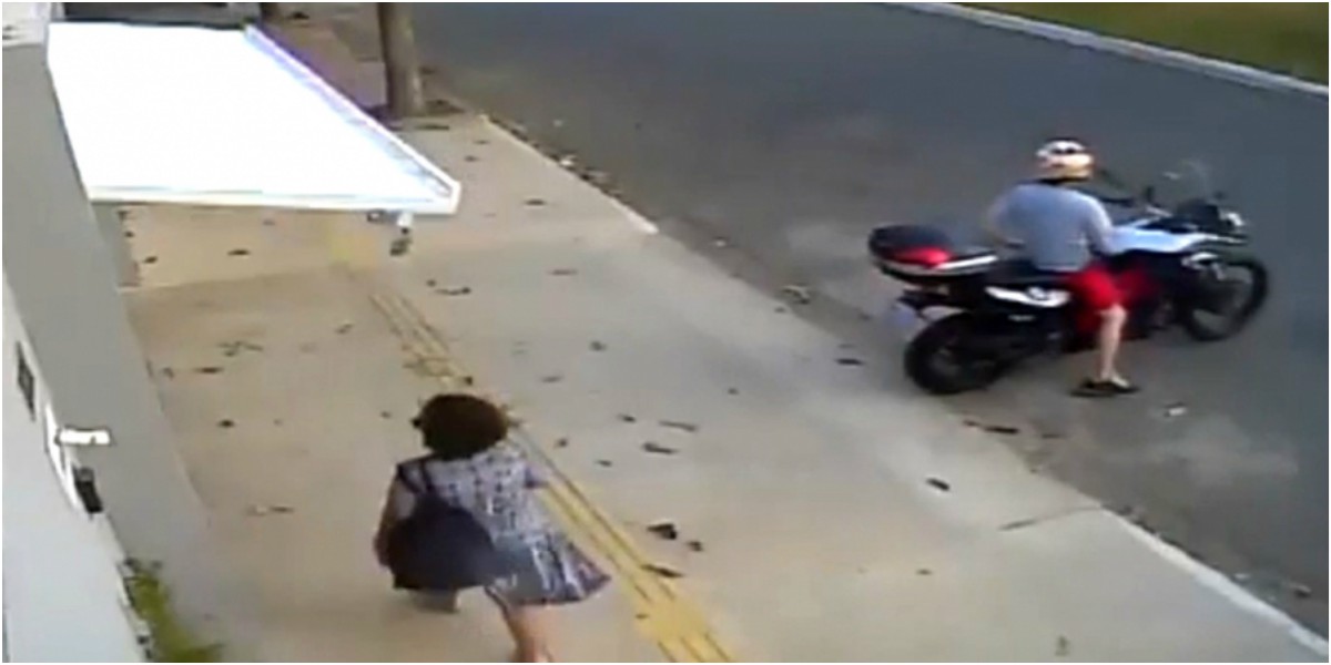 video viral mujer atrapada garaje brasil