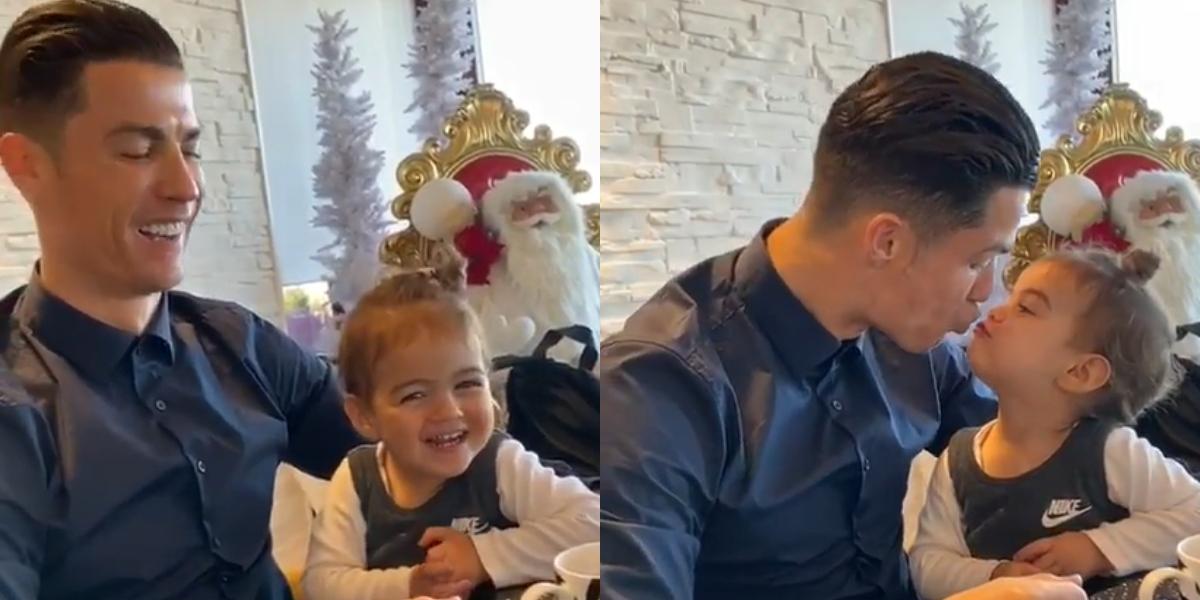 El tierno video de Cristiano Ronaldo y su pequeña hija