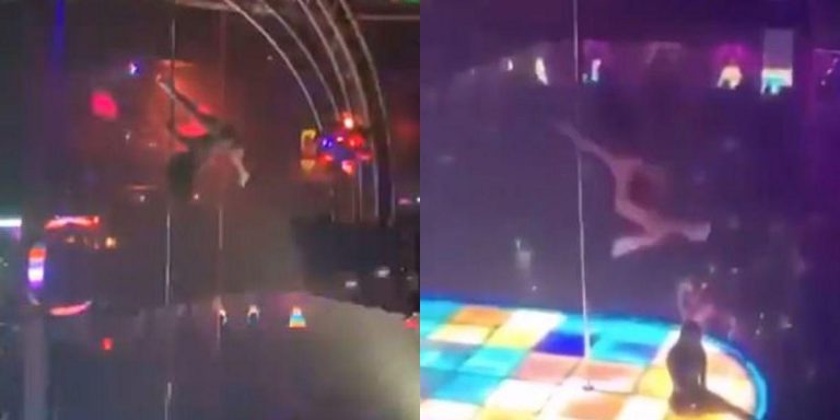 Bailarina Exótica Cae Al Vacío Pero Sigue Con El Show Canal 1