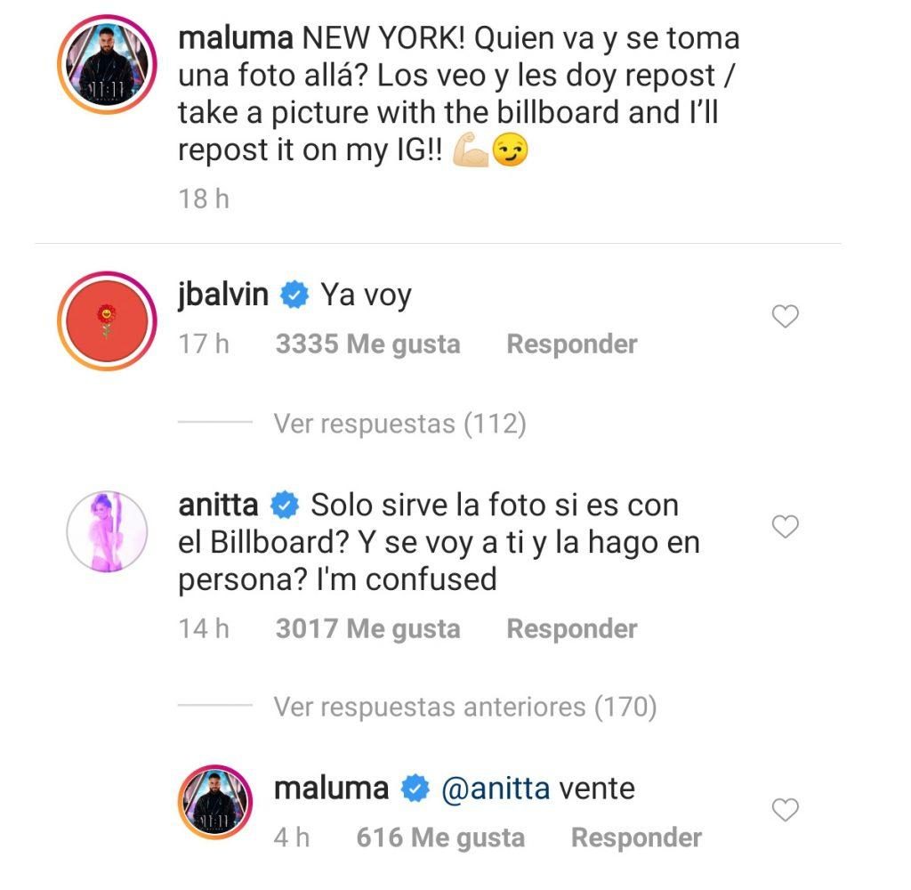 Maluma y Anitta