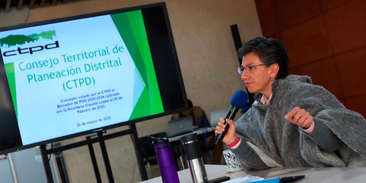 Claudia López recibió recomendaciones sobre Plan Distrital de Desarrollo