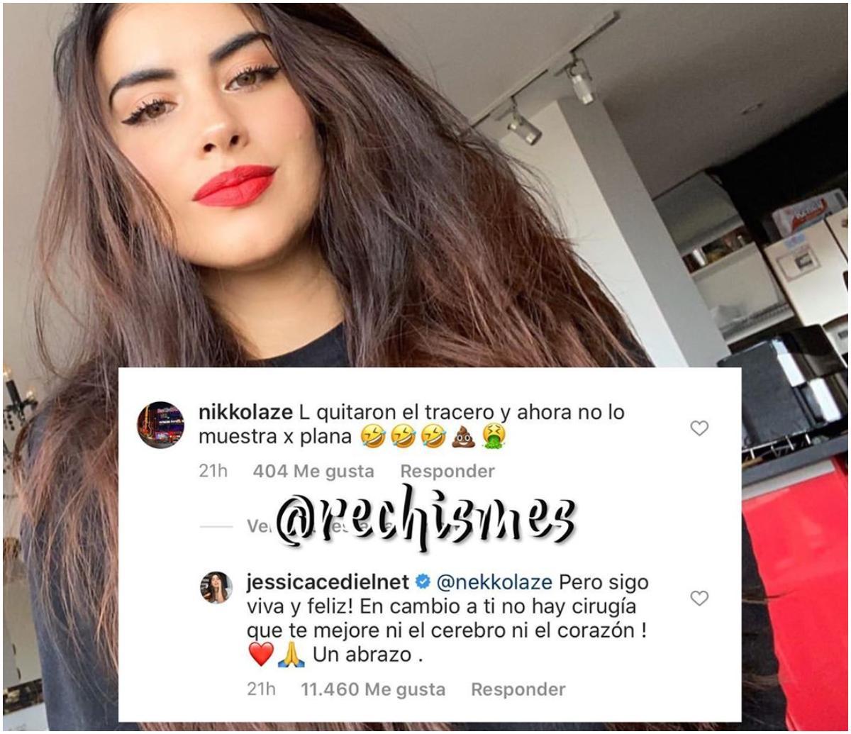 jessica cediel contesta comentario sobre su cola instagram