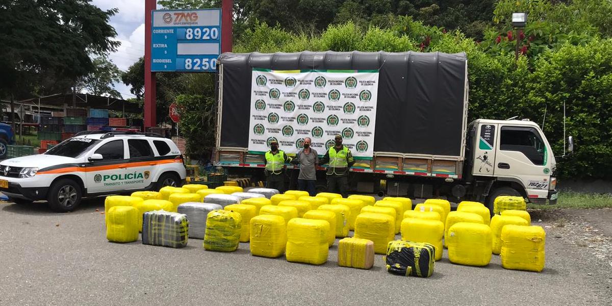 Boletín #3: Incautan 1.740 kilos de marihuana en la vía Cali – Armenia