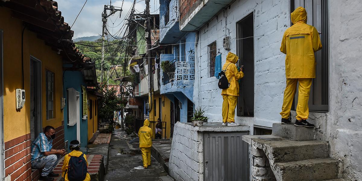 Balance positivo por medidas contra coronavirus en el barrio Santa Cruz de Medellín