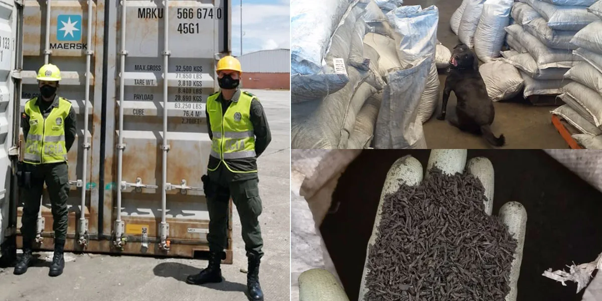 Más de 4.9 toneladas de clorhidrato de cocaína fueron incautadas en el puerto de Buenaventura
