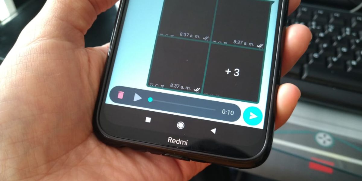 como es escuchar un audio de WhatsApp antes de enviarlo