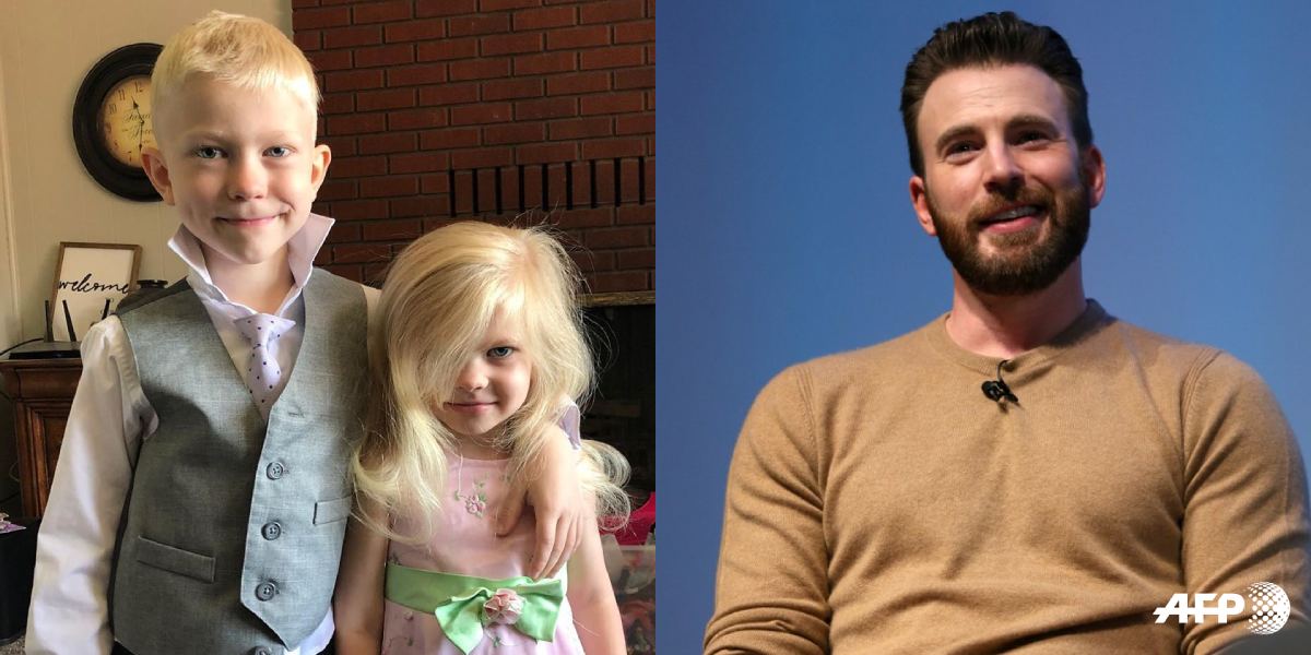 Chris Evans sorprende a niño que salvó a su hermana del ataque un perro
