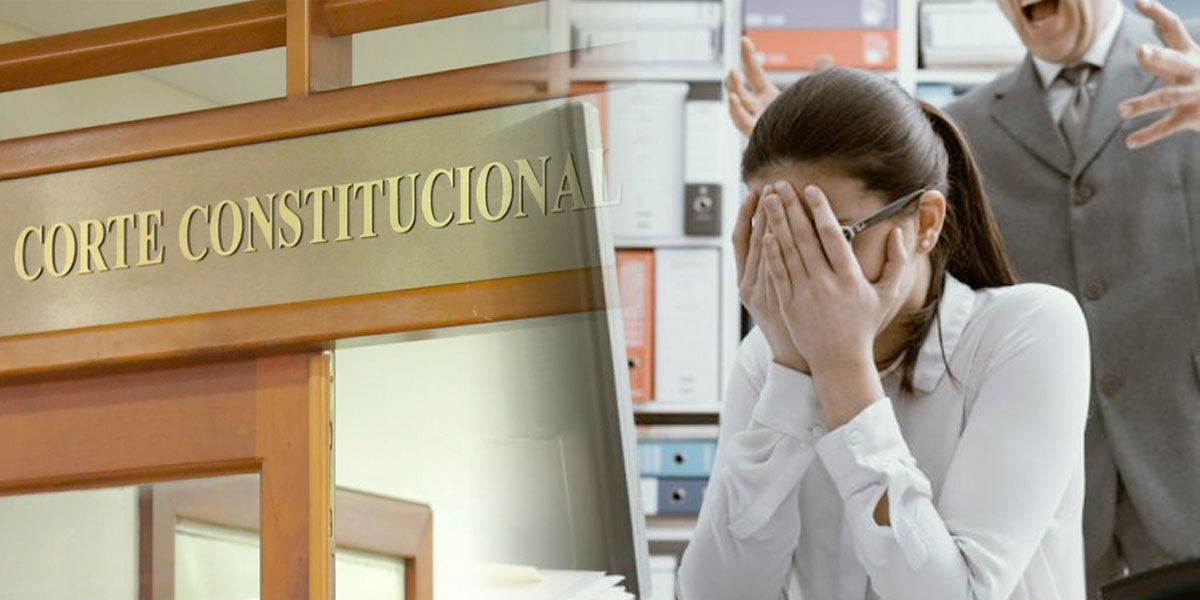 Corte Constitucional rechaza revelaciones de empleados sobre conductas de acoso sexual y laboral