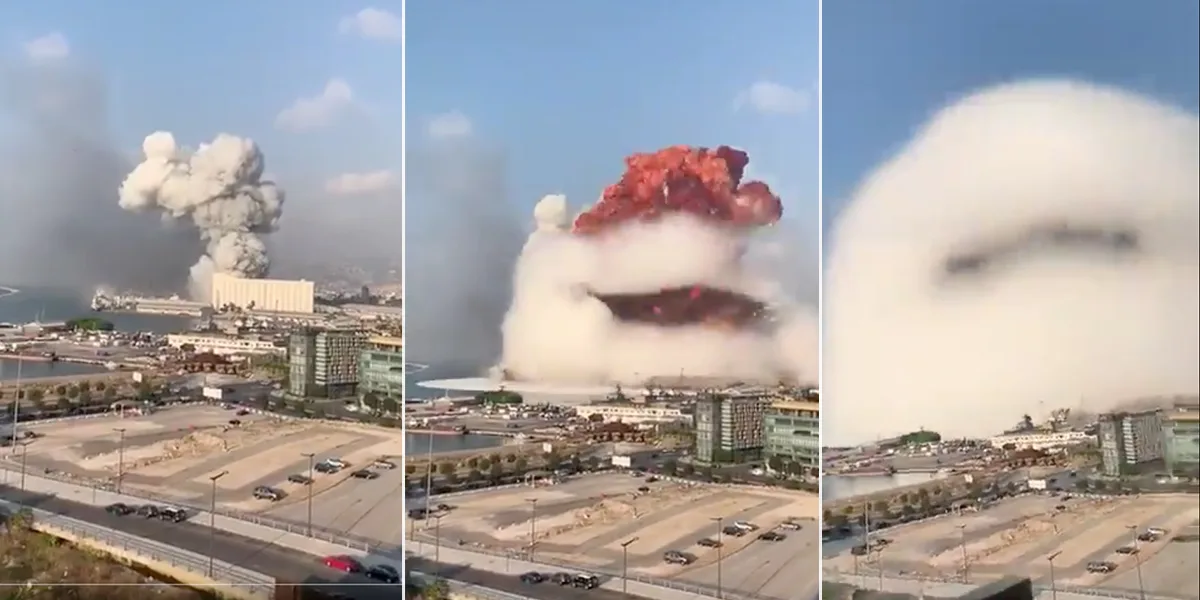 Nuevas imágenes: al menos diez muertos por dos potentes explosiones en el puerto de Beirut
