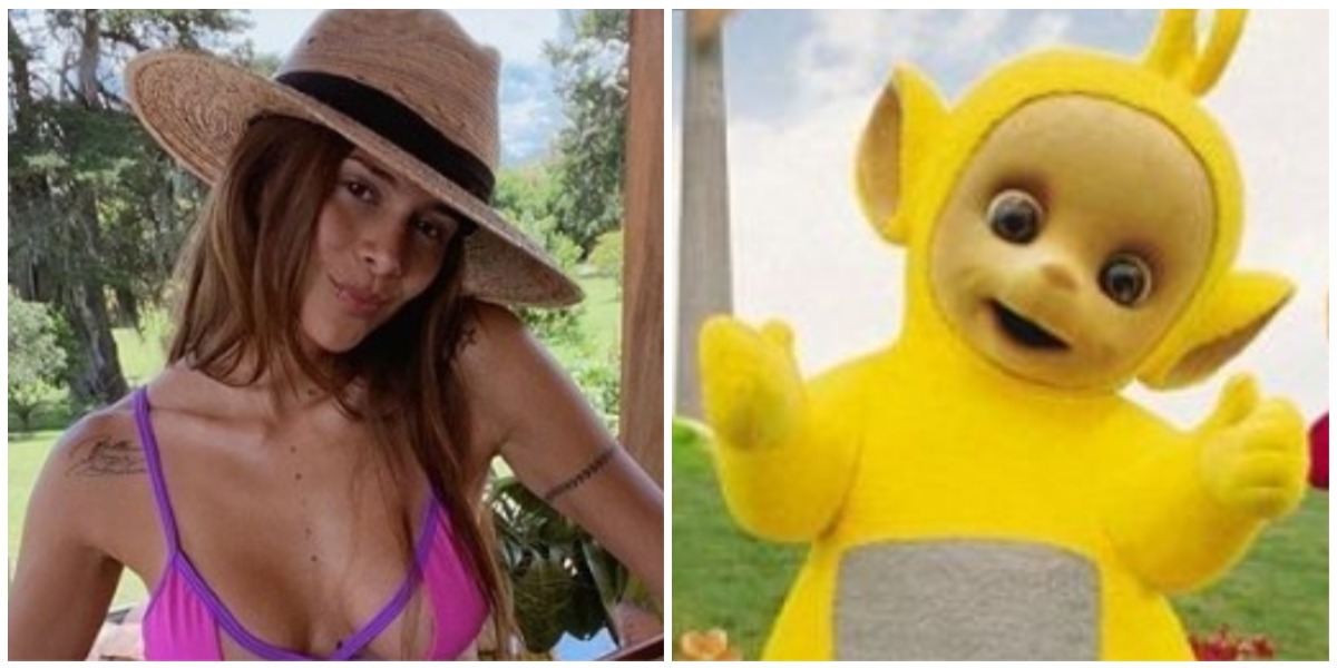 Greeicy Rendón lució pijama antierótica y le dicen que parece un Teletubbie