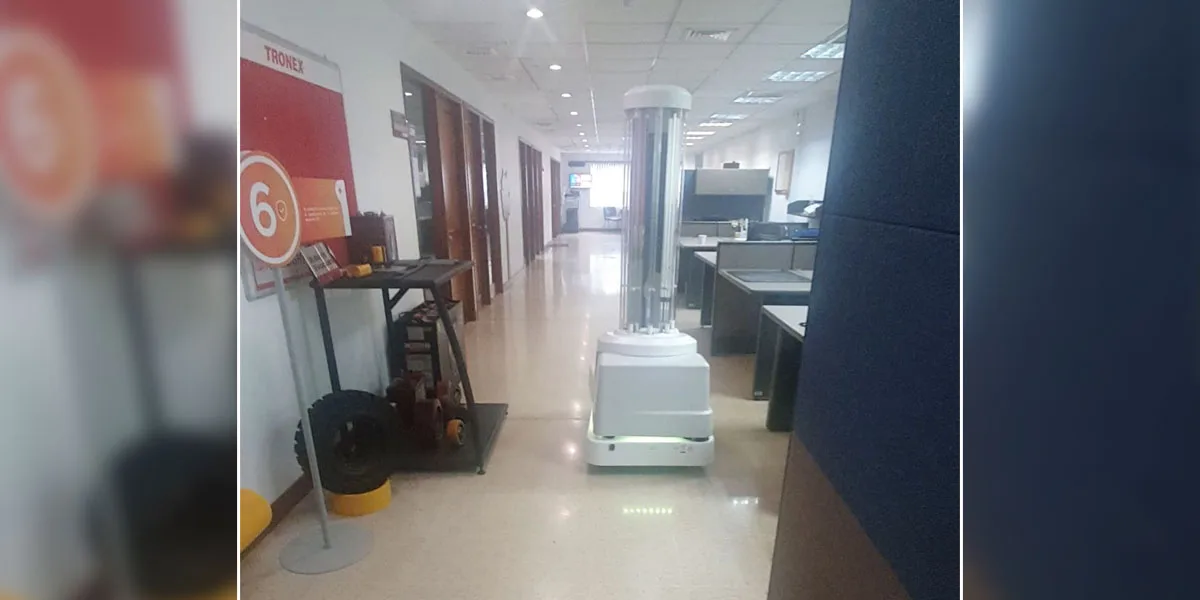 A través de estos robots se previene la propagación del COVID-19 en Colombia