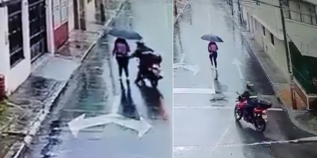 (Video) Autoridades buscan a un hombre que coge la cola de mujeres en su motocicleta