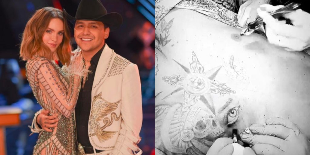 El enorme tatuaje con el que Christian Nodal le demuestra su amor a