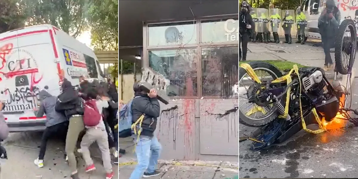 (Videos) Violento ataque al CAI de policías implicados en muerte del abogado Ordóñez