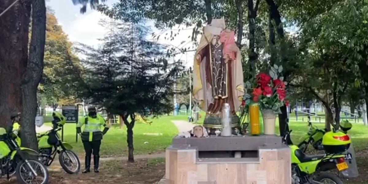 Indignación por decapitación de la Virgen María durante protestas en Bogotá