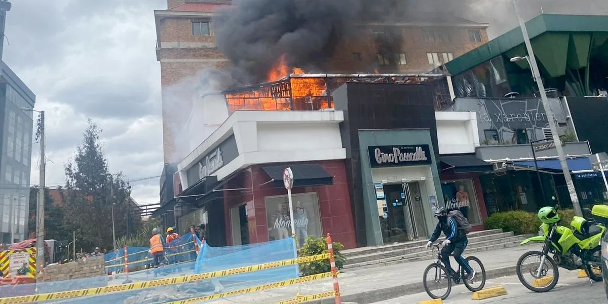 Controlan incendio en la Zona Rosa de Bogotá