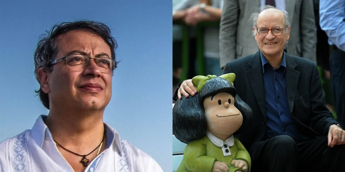 El polémico tuit de Gustavo Petro sobre la muerte de Quino, creador de Mafalda