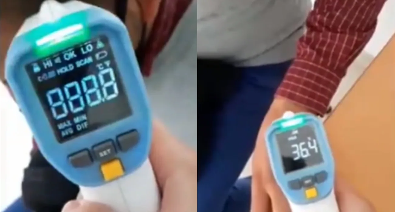 Video muestra la ineficacia de tomar la temperatura en el brazo