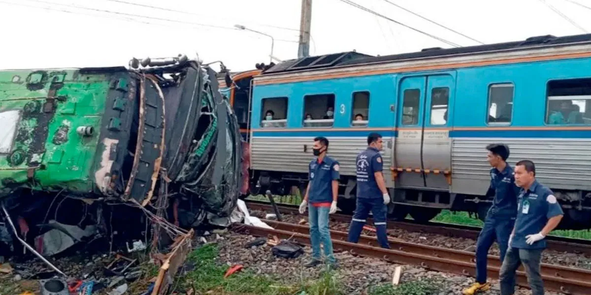 Tailandia: 18 muertos por colisión entre autobús y un tren - Noticentro 1 CM&