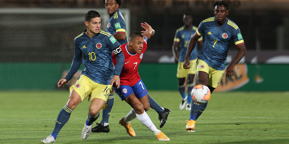 Selección Colombia ante Chile