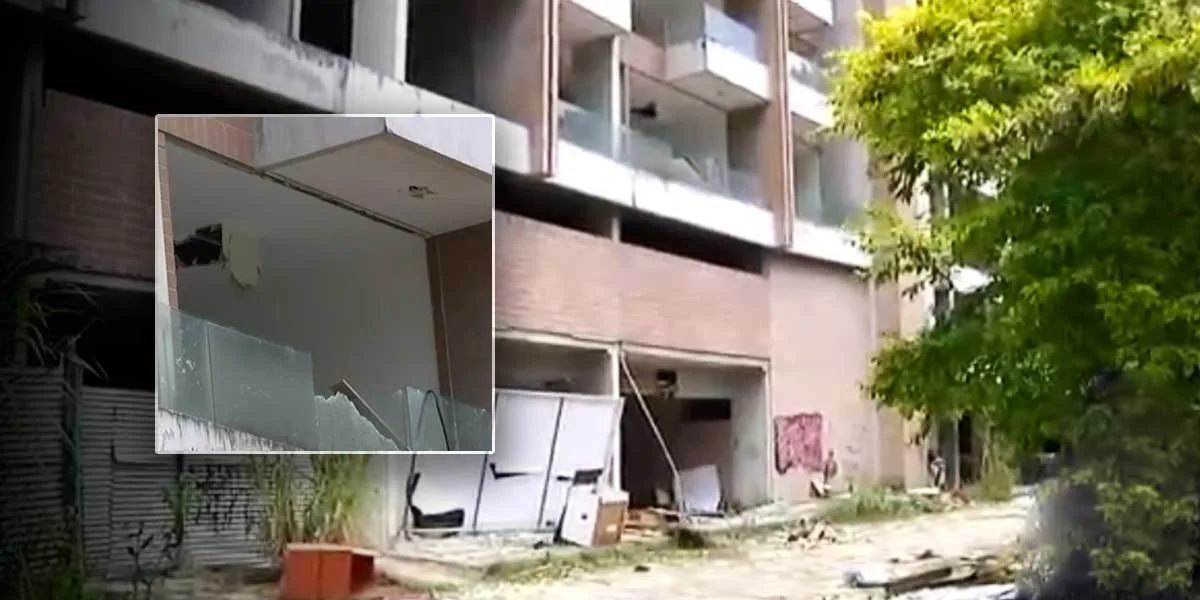 “A pedazos” se roban edificio con fallas estructurales en Medellín