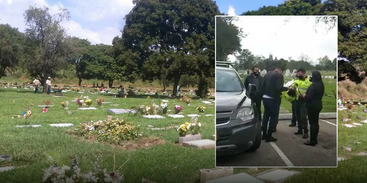En pleno cementerio, robaron pertenencias de un carro en el norte de Bogotá