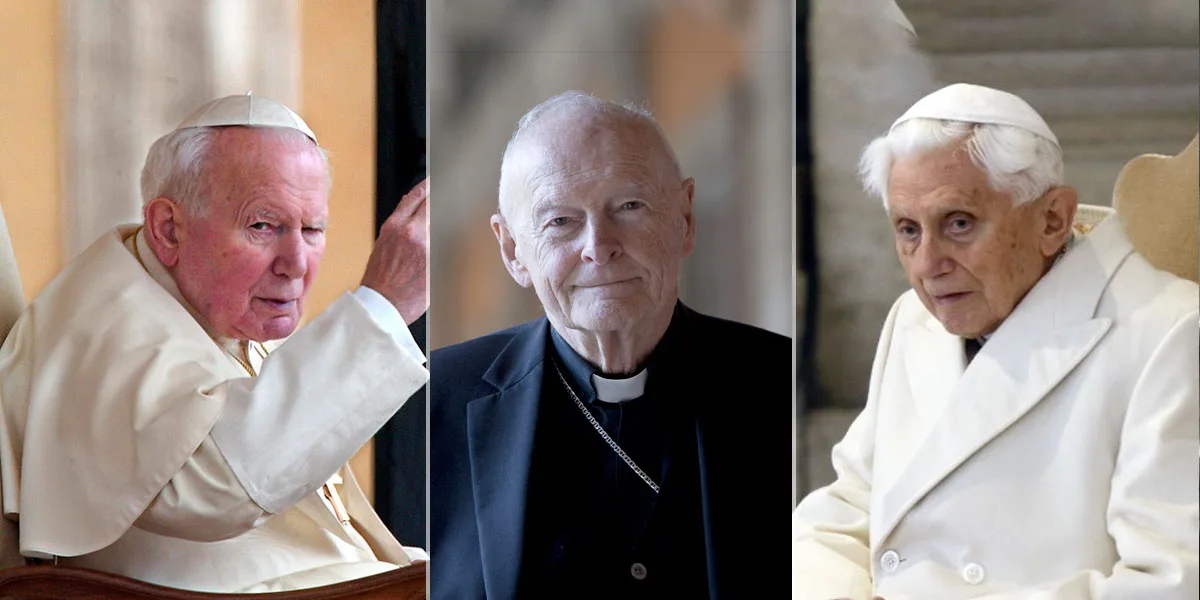 Juan Pablo II y Benedicto XVI encubrieron abusos de cardenal McCarrick