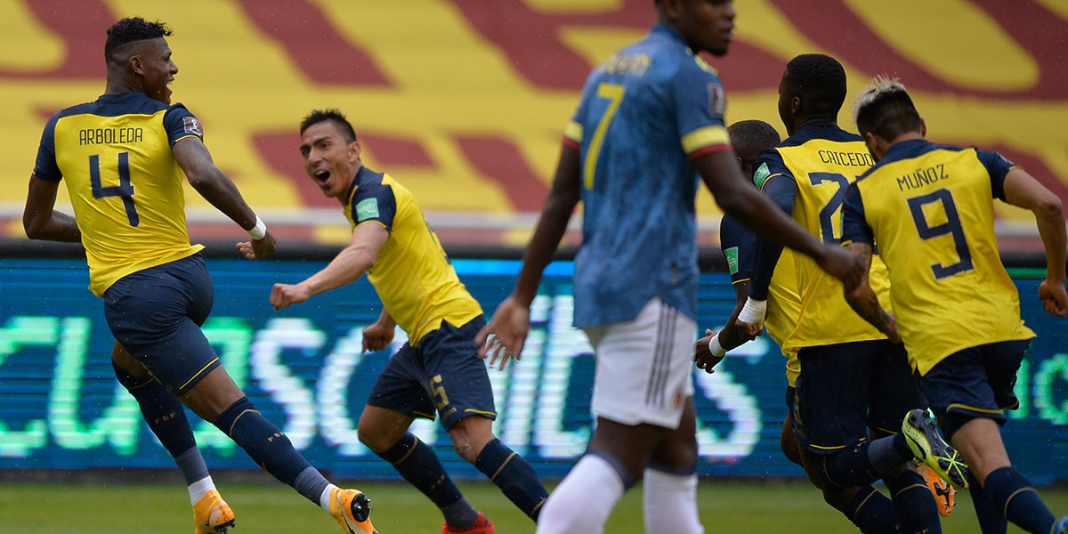 Colombia pierde por goleada 6-1 ante Ecuador