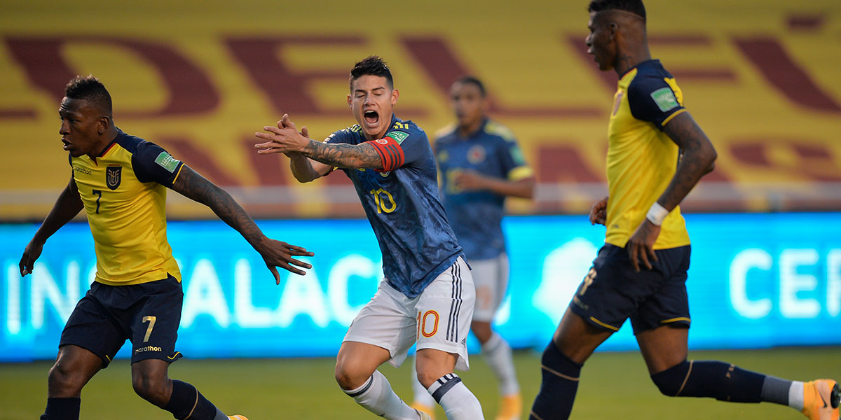 Colombia pierde por goleada 6-1 ante Ecuador