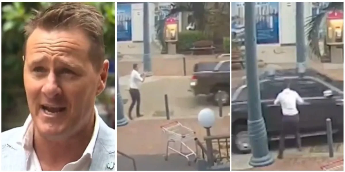 (Video) Le roban el carro a periodista cuando estaba transmitiendo en vivo