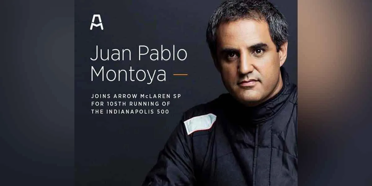 Juan Pablo Montoya volverá a las 500 millas de Indianápolis con Arrow McLaren