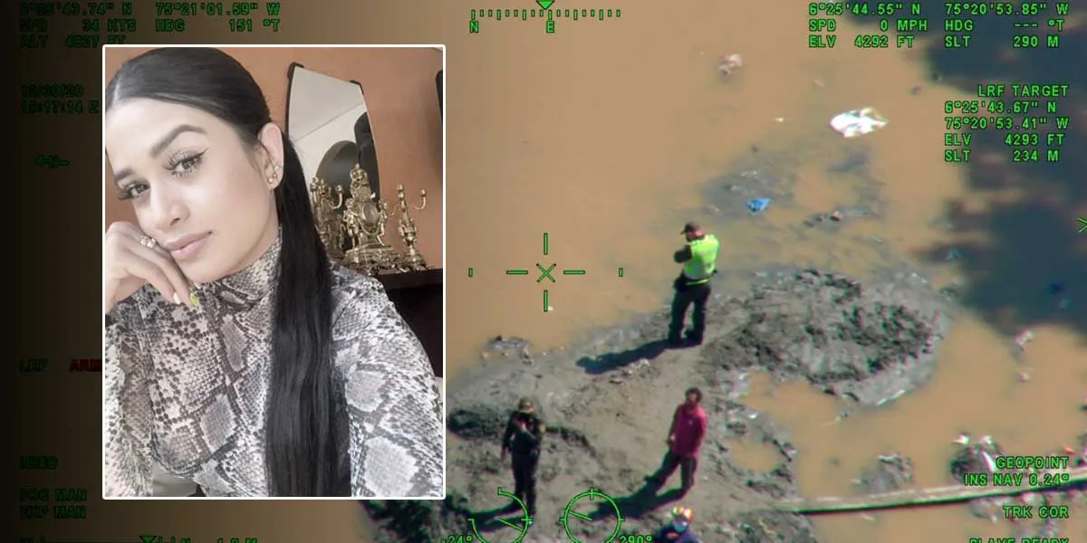 Hallan en aguas del río Porce el cuerpo de la joven asesinada por su exnovio en Medellín