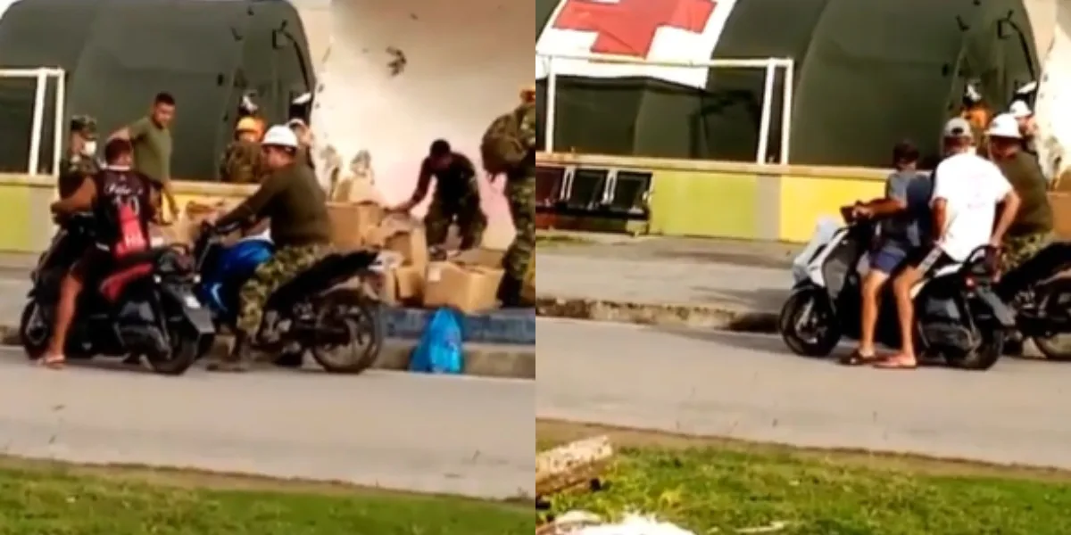 Famosos replican video en donde, supuestamente, militares se roban ayudas humanitarias en San Andrés
